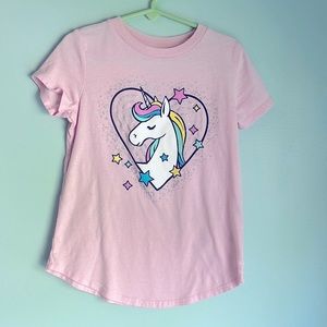 Jumping Beans Pink Unicorn Tee Size 6X